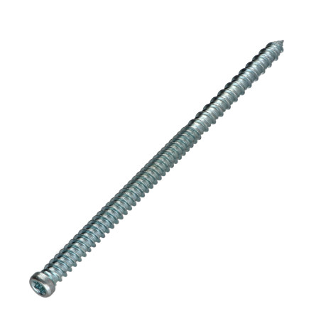1 x Schroeven Beton cilindrische kop verlaagd 7,5X80 kopdiameter 8.5 TORX T30 Wit verzinkt staal