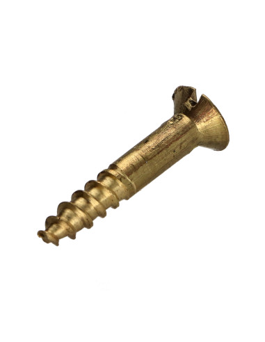 1 x Houtschroeven Messing 5X40 geboord en...