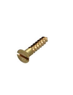 Houtschroeven Messing gefreesde kop split 5X45