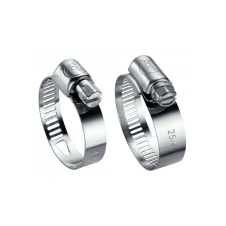 1 x Slangklem geperforeerde band 8 diameter 47 to 67 RVS W2