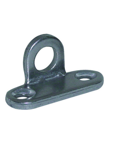 1 x Bevestigingslip met oog diameter 9MM Ruw staal