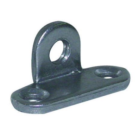 1 x Bevestigingslip met oog diameter 7 mm Ruw staal