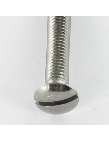 1 x Metalen schroeven Messing chroom gefreesde...
