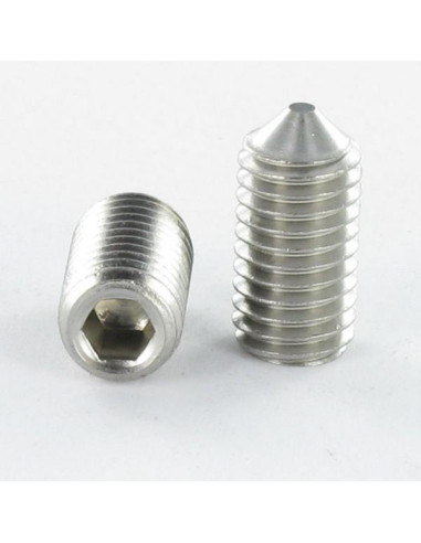 1 x Metalen schroeven zonder kop zeshoekig hol...