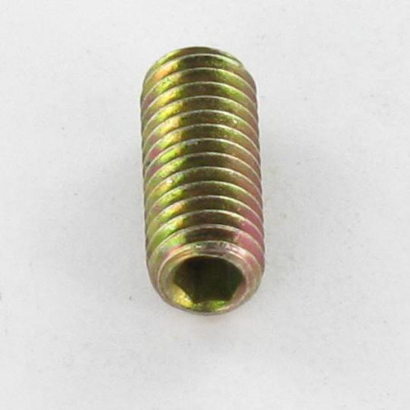 1 x Metalen schroeven zonder kop zeshoekig hol sleutel van 3 M6X25 punt uiteinde Bichromaat