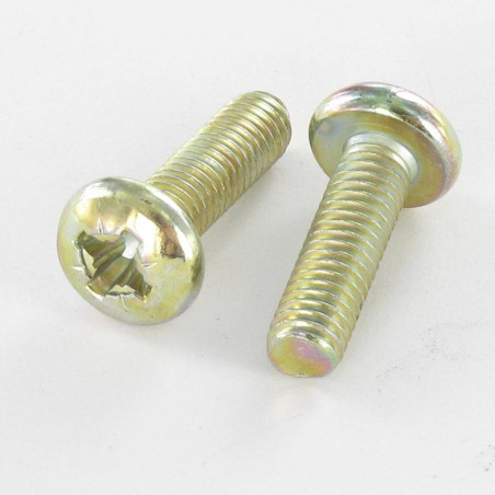1 x Metalen schroeven bolvormige kopschroef Pozi PZ7 M5X50 Bichromaat