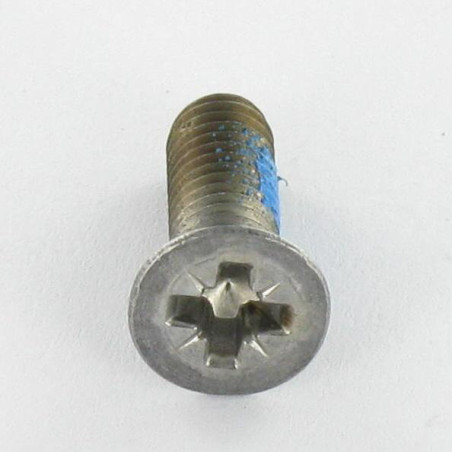 1 x Metalen schroeven gefreesde kop Pozi PZ8 M6X18 Ruw staal Remdraad 150)