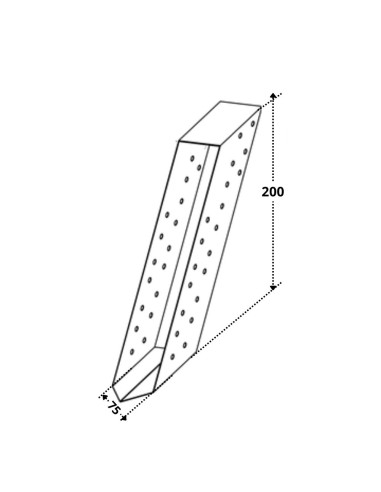 1 x Houtbalkconnector 75X200