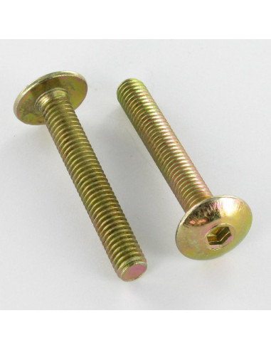 1 x Schroeven Bolkop breed rond M8X50 sleutel...