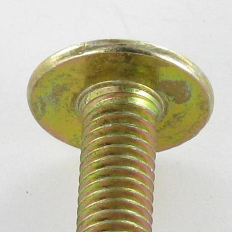 1 x Schroeven Bolkop breed rond M8X50 sleutel van 5 Bichromaat