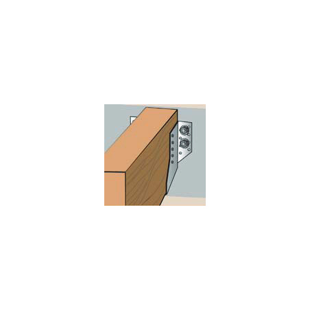 1 x Balkdrager U-vormig to Flenzen / Zijflappen buitenkant sendzimir 59X100