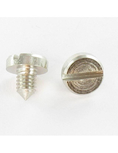 1 x Metalen schroeven Nikkelstaal Brede bol...