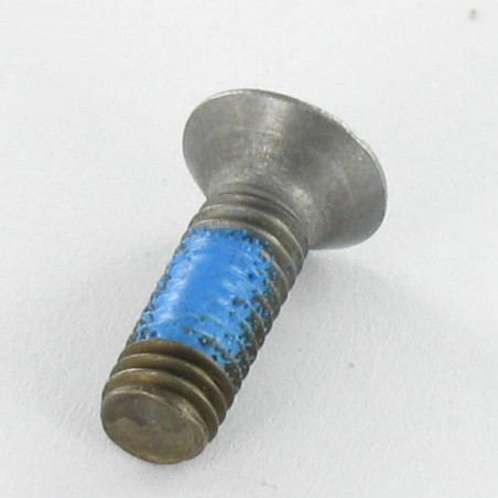 1 x Metalen schroeven gefreesde kop Pozi PZ7 M5X16 Wit verzinkt staal + rem Draadstang