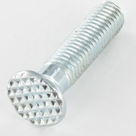 1 x Metalen schroeven gefreesde kop 10X44 bedraad op 32 kopdiameter 18 Klasse 6.8 Wit verzinkt staal
