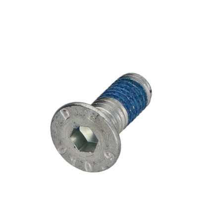 1 x Metalen schroeven FHC verzonken kop met zeskant print M6X16 volledige draad klasse 10.9 sleutel van 4 Remdraad Wit