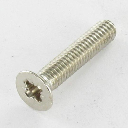 1 x Metalen schroeven gefreesde kop Pozi PZ7 M4X20 Nikkelstaal
