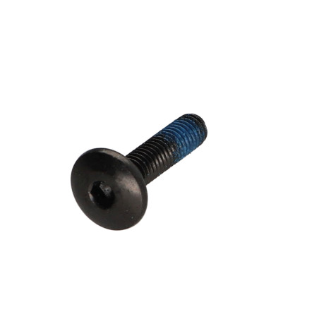 1 x Schroeven Bolkop breed rond M6X25 sleutel van 4 Zwart gegalvaniseerd staal Remdraad
