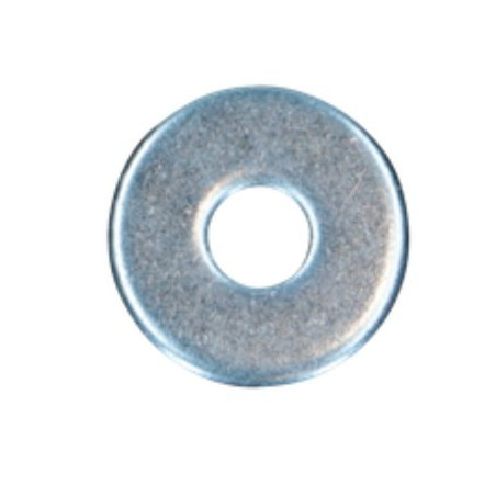 1 x Sluitring voor constructies hout binnen rond 9X28X3 Wit verzinkt staal