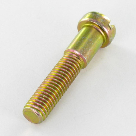 1 x Metalen schroeven schouder cilindrische kop plat split M8X40 bedraad op 27 Bichromaat