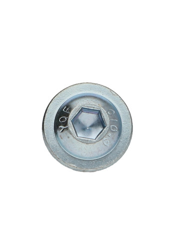 1 x Metalen schroeven brede ronde kop zeshoekig...