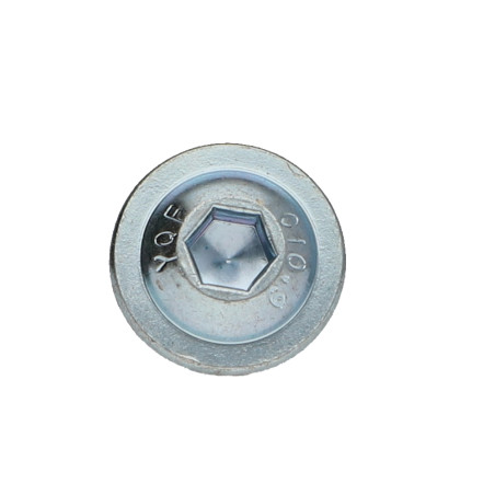 1 x Metalen schroeven brede ronde kop zeshoekig hol kraagflens sleutel van 4 M6X16 klasse 10.9 ZG+FRF