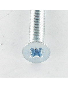 Metalen schroeven gefreesde kop Pozi PZ7 M4X6 Wit... 2