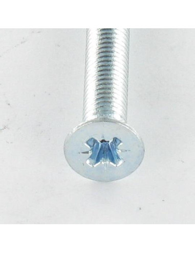 1 x Metalen schroeven gefreesde kop Pozi PZ7...
