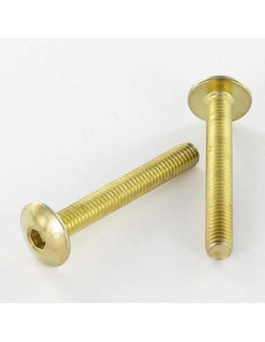 1 x Schroeven Bolkop breed rond M6X25 sleutel...