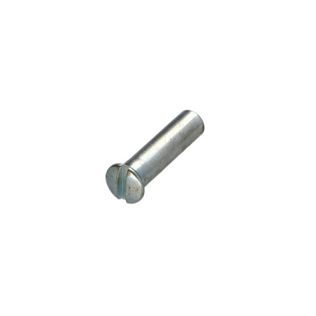 1 x Moer Hulsmoer gefreesde bolkop split M4X13 5X20 Wit verzinkt staal