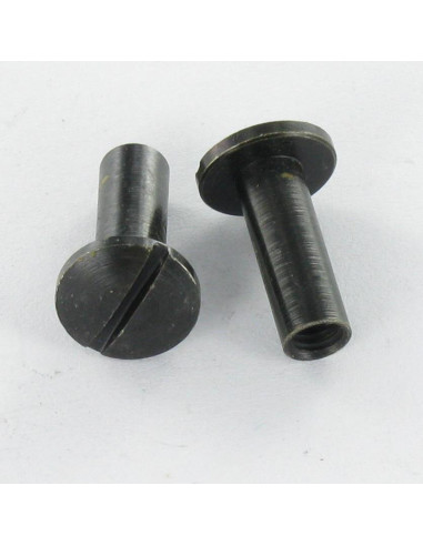 1 x Moer Hulsmoer bolkop split M4X12 5X14 Zwart...