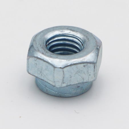 1 x Klinkmoer zeshoekig Wit verzinkt staal M10 Metaalplaat dikte 20 mm