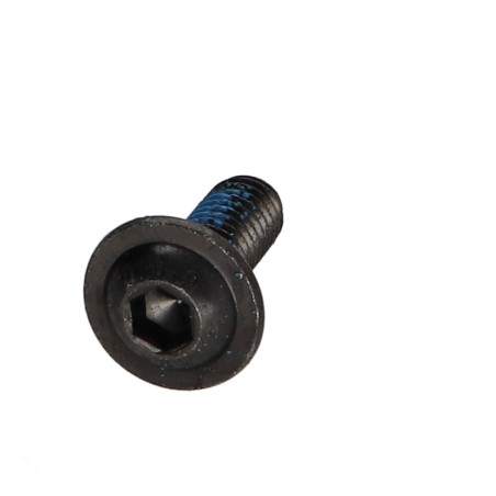 1 x Metalen schroeven brede ronde kop zeshoekig hol kraagflens sleutel van 4 M6X16 klasse 10.9 Zwart gegalvaniseerd staal