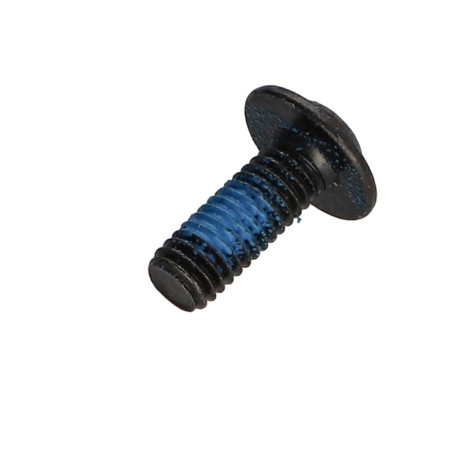 1 x Metalen schroeven brede ronde kop zeshoekig hol kraagflens sleutel van 4 M6X16 klasse 10.9 Zwart gegalvaniseerd staal