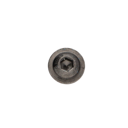 1 x Metalen schroeven brede ronde kop zeshoekig hol kraagflens sleutel van 4 M6X16 klasse 10.9 Zwart gegalvaniseerd staal