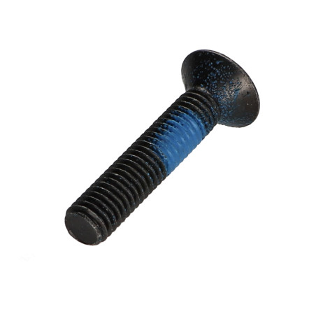 1 x Metalen schroeven FHC verzonken kop met zeskant print M8X40 volledige draad klasse 10.9 sleutel van 5 Zwart