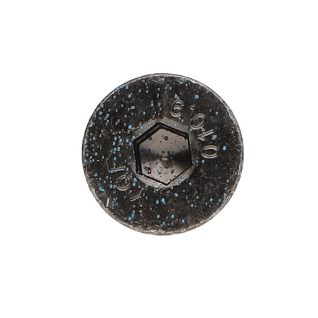 1 x Metalen schroeven FHC verzonken kop met zeskant print M8X40 volledige draad klasse 10.9 sleutel van 5 Zwart