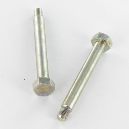 1 x Metalen schroeven Wit verzinkt staal zeskantkop TH M6X52.5 M 5/6.5