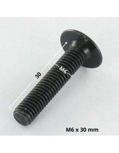 1 x Schroeven Bolkop breed rond M6X30 sleutel...