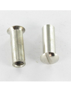 Moer Hulsmoer gefreesde bolkop split M4X12 5X16 Messing... 2