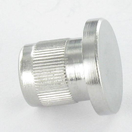 1 x Moer Hulsmoer platte kop kartelschreof M5X8.5 8x9 316L