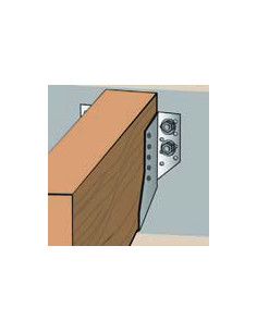 Set 2 balkdrager links rechts sendzimir 30X150 2