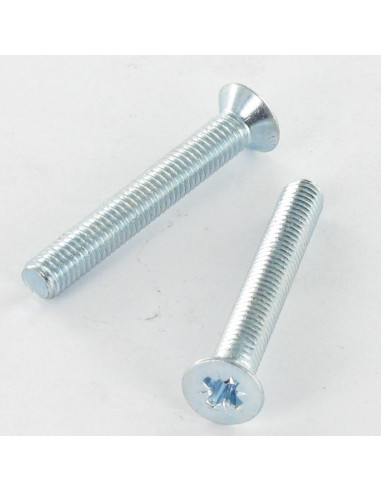 1 x Metalen schroeven gefreesde kop Pozi PZ9...