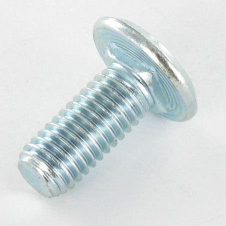 1 x Metalen schroeven plat 8X19 DK16.5 CB 1.5 Wit verzinkt staal