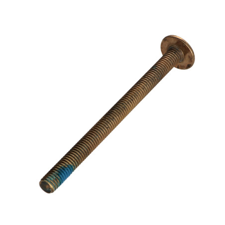 1 x Schroeven Bolkop breed rond M6X80 sleutel van 4 Messing staal Remdraad