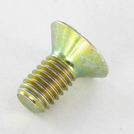 1 x Metalen schroeven FHC verzonken kop met zeskant print M8X12 volledige draad klasse 10.9 sleutel van 5 Bichromaat