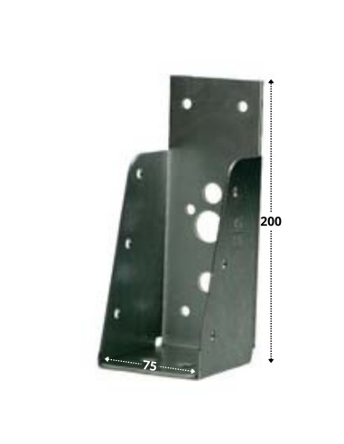 1 x Balkdrager STRAAL zonder LIP sendzimir 75X200