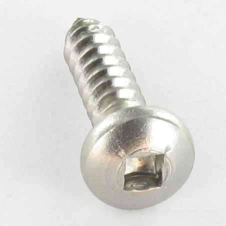 1 x Metaalplaatschroef cilindrische kop vierkant 4.8X45 Vierkante plattegrond 2 RVS A2