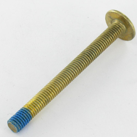 1 x Schroeven Bolkop breed rond M6X65 sleutel van 4 Messing staal Remdraad