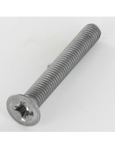 Metalen schroeven gefreesde kop Pozi PZ8 M6X45 Ruw staal
