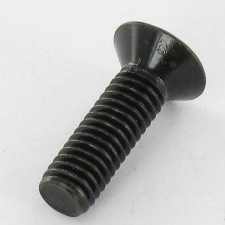 1 x Metalen schroeven gefreesde kop Pozi PZ8 M6X12 Zwart gegalvaniseerd staal